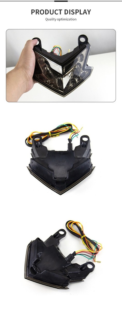 Clear Turn Signal LED Tail Light For Kawasaki Z800/ Ninja Z125