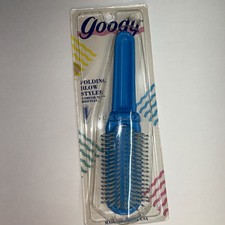 Vintage Goody Folding Blow Styler 7119 Brush 1989 Blue Handle 8 New