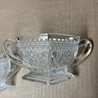 Vintage Indiana Tiara Clear Depression Glass Creamer & Sugar Diamond Shape  — photo 5