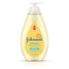 Johnson's Head-to-Toe Gentle Tear-Free Baby  Newborn Wash  Shampoo, Sulfate-,