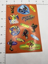 STICKER SHEET: Teenage Mutant Ninja Turtles TMNT Leo Mikey Don Raph Splinter