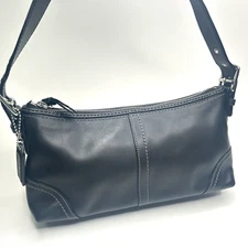COACH Hamilton Hobo Leather Handbag Black Leather Brand New Gorgeous! #11195