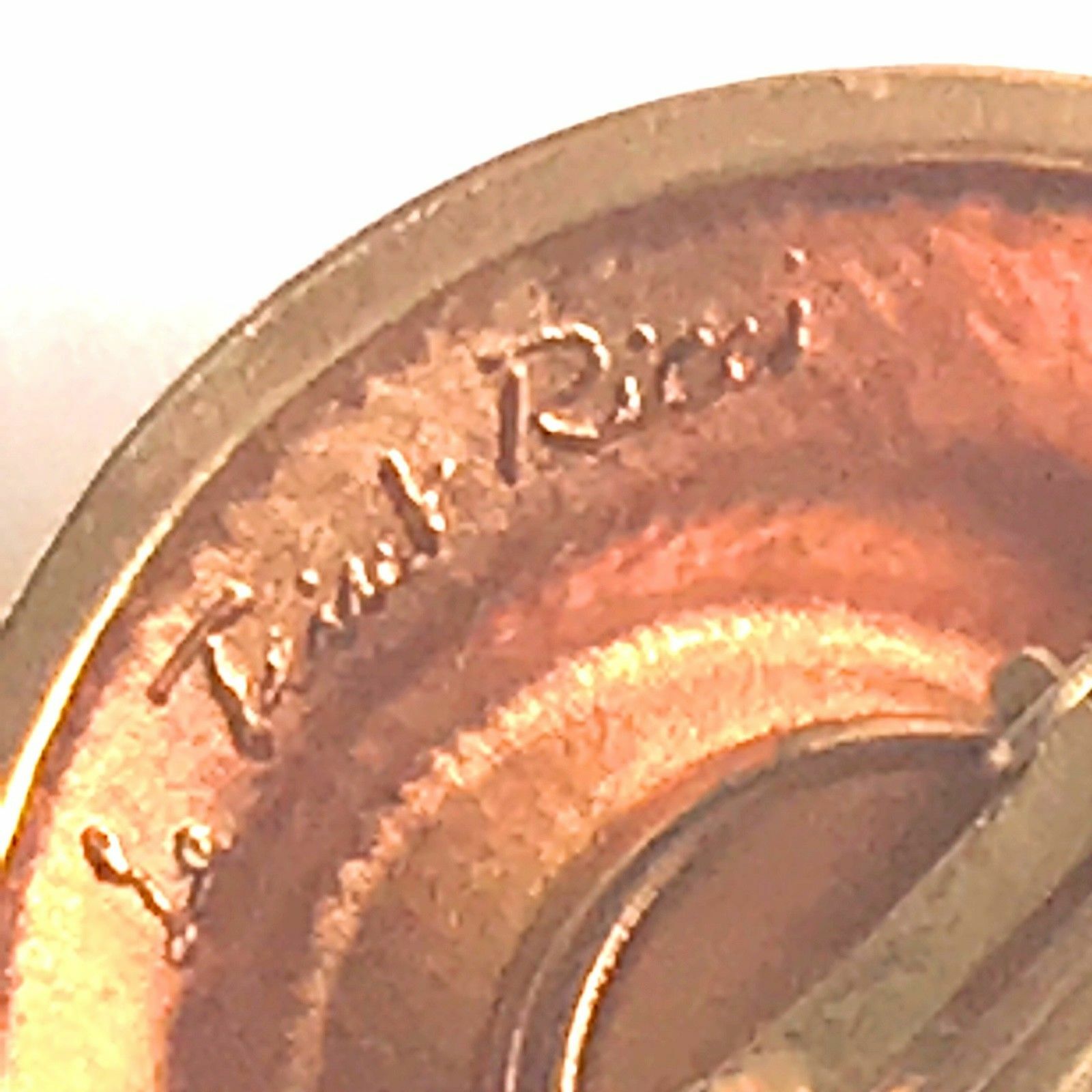 NINA RICCI LARGE VINTAGE GOLD EARRINGS eBay