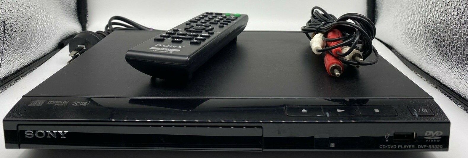 Sony Small Black Compact DVD Player with Remote | DVP-SR320