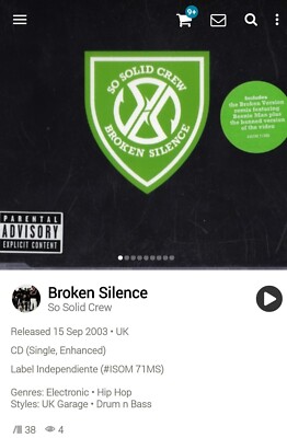 So Solid Crew ~ Broken Silence CDS Single 2003 [Unreleased Tracks/Videos]