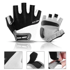 Men Women Cycling Half Finger Short Gloves Shockproof Breathable MTB Bike Gloves