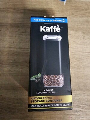 Kaffe Airtight Kitchen Storage Container, Coffee Canister with Airtight Lid