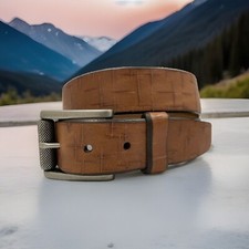 Brighton LOS FELIZ Italian Calfskin Belt Size 34 Made in USA M70714 List $56