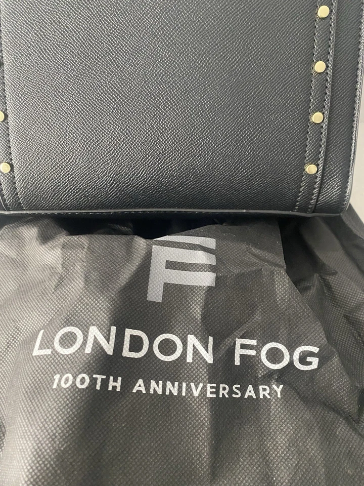 London Fog Taylor Studded Crossbody Shoulder Bag Purse Black Small - Image 4 of 4