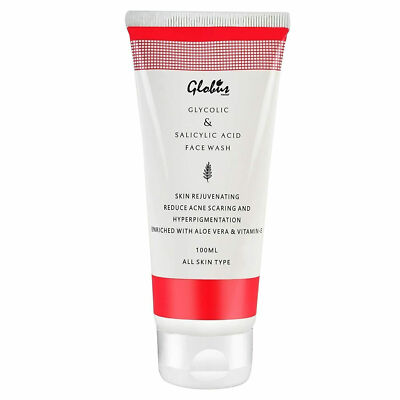 Globus Naturals Pimple Clear Glycolic & Salicylic Acid Face Wash - ( 100ml  ) | eBay