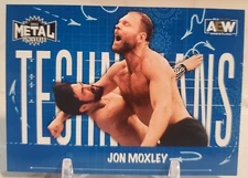 JON MOXLEY 2022 SkyBox Metal Universe AEW Insert Parallel Blue Card DEAN AMBROSE