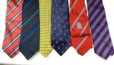 Krawattensammlung - U.a. Tennis German Open - Seide - 6 Stück - Ausgefallen