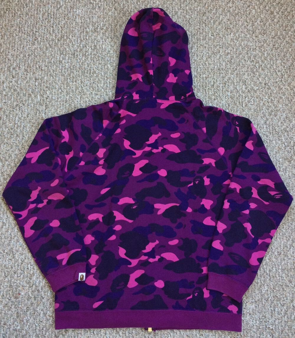 OG Bathing Ape Purple Camo Full Zip Hoodie | eBay