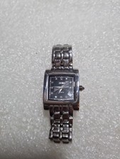 Ladies Zeitner Square Black Dial Link Bracelet Watch ZL1948 I1 Atlantic. Date In