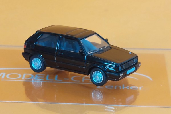Brekina Pcx 870305 Vw Golf Ii Gti Metallic-Schwarz Edition One Bj.1990 1:87-image