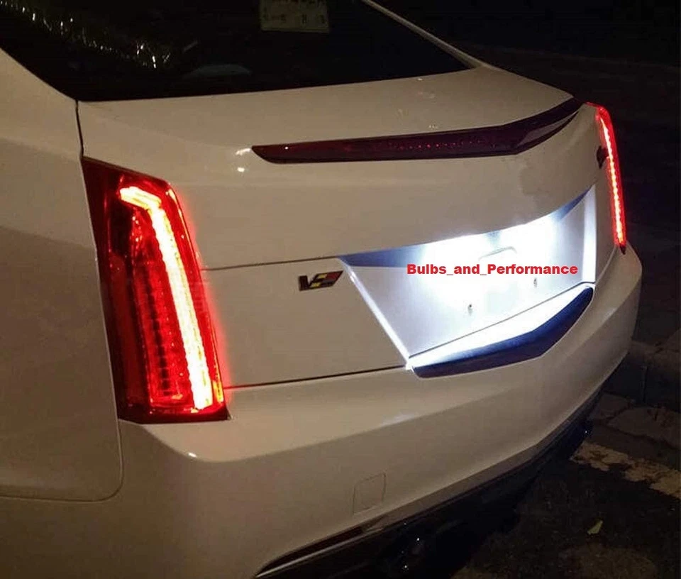 Luces LED blancas 6000K luces de matrícula lámparas para Cadillac CTS / V sedán 2008-2010 Foto 3 de 4