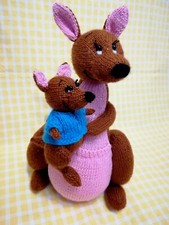 Toy knitting patterns - Knit a charming kanga...