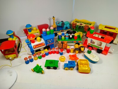 Fisher price circus train & Express Train With LOT'S of Extras little people....