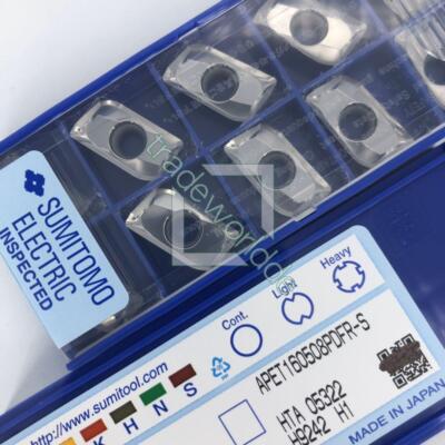 10PCS Sumitomo APET160508PDFR-S H1 Carbide Inserts For Aluminum New