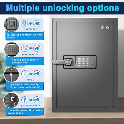 Mutak Smart Home Safe 1.0 Cub Biometric Safe Box, Quick-Access - View #5