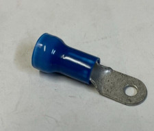 TYCO Nylon Insulated Blue Ring Terminal Connector 6 Gauge 10 Stud - 100 Pack