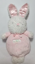 Kids Preferred Chubby Round Pink White Bunny Rabbit Soft Plush Lovey Furriends 
