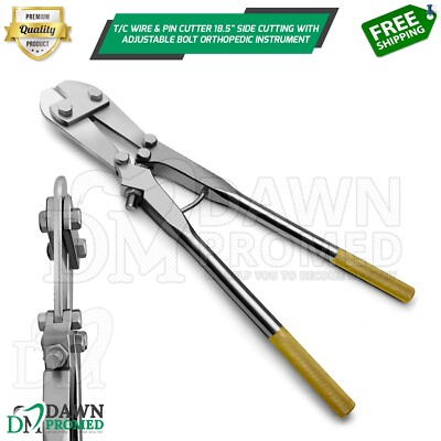 #ad T C Wire amp; Pin Cutter 18.5quot; Side Cutting W Adjustable Bolt Orthopedic German Gr $149.90