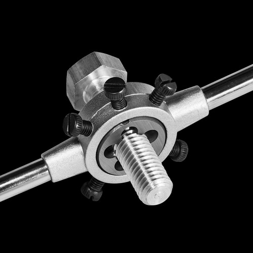Die Stock Handle Wrench Set 1/2-20 UNF Round Die and 38mm Die Holder M12-M14 - Foto 6 di 7