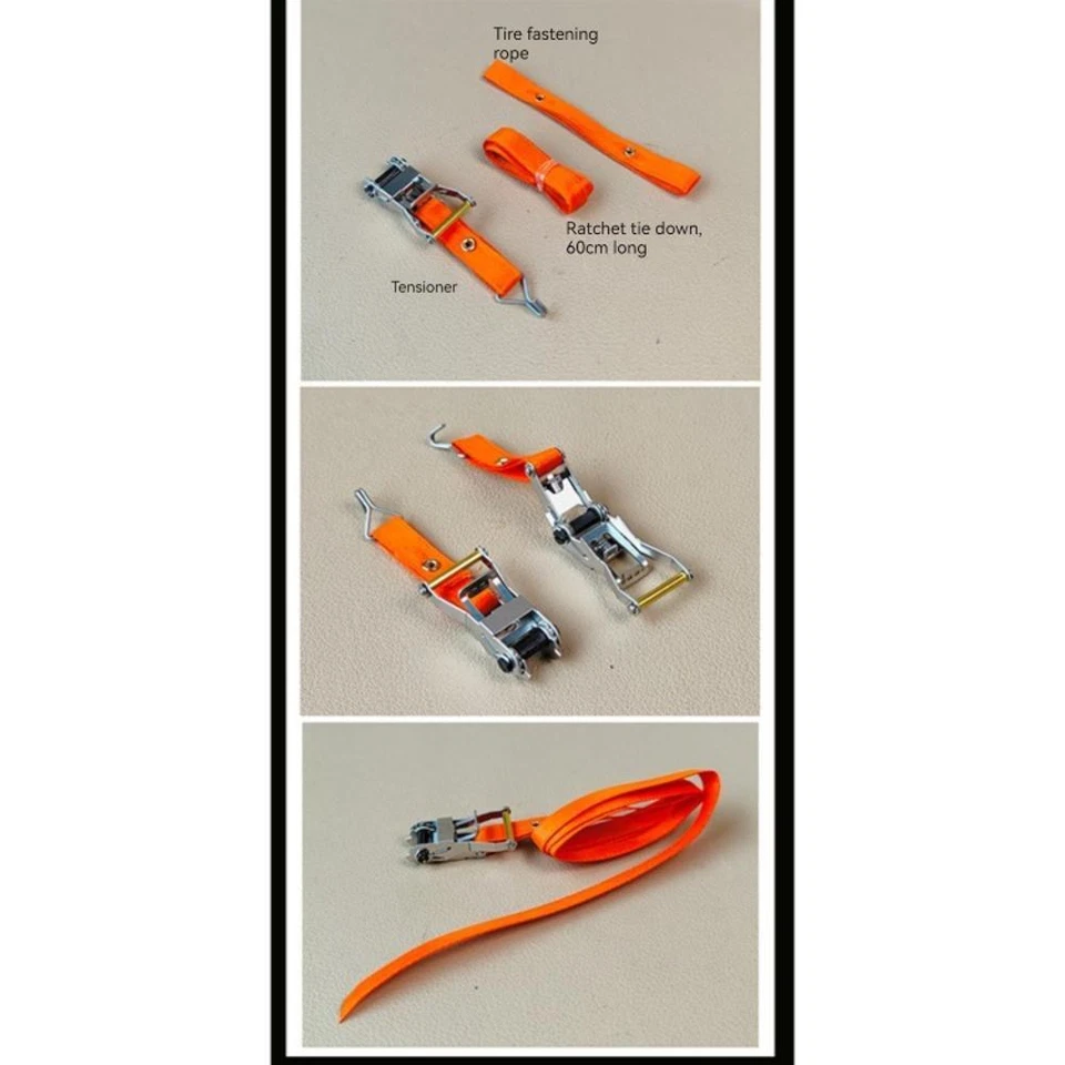 RC Cargo Rope Tire Fixed Binding Belt Tie-up Strap for 1/14 Tamiya Trailer Truck - Image 4 of 4
