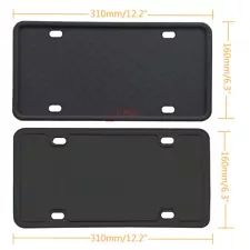 2pcs License Plate Holder Front Rear Mounting Bracket Silicone Protector For Car