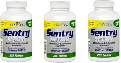 21st Century Sentry Senior Multivitamin & Mineral Tablets 265ct (3 Pack)