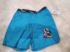Vintage Mickey And Co Blue Shorts Youth Size 12 New