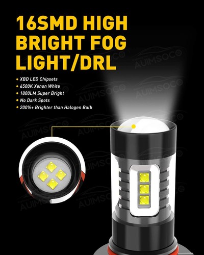 Para For Toyota Corolla 2005 2006 2007 2008 faro LED + Kit de luz antiniebla - Picture 15 of 18