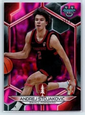 Andrej Stojaković 2024 Bowman Best University Pink Lava Refractor SN #/100 #79