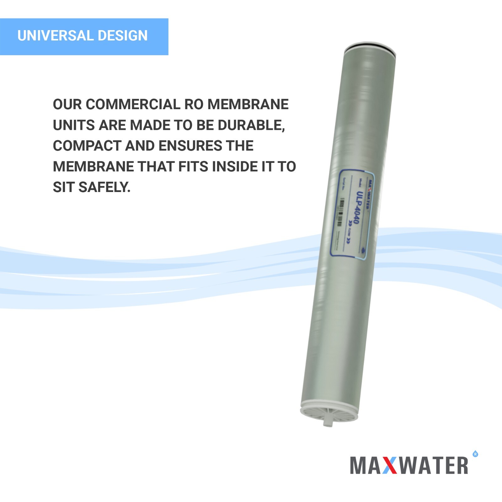 Reverse Osmosis ULP-4040 2200GPD - 2600 GPD Commercial RO Membrane