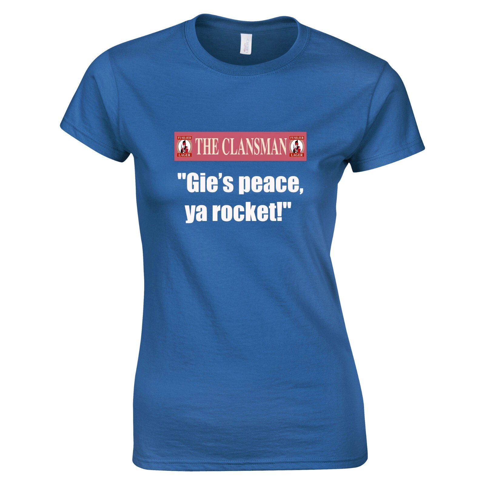 ALTRA CRAIGLANG • Donna "Gie's peace ya rocket!" Maglietta Still Game Umorismo Scozzese