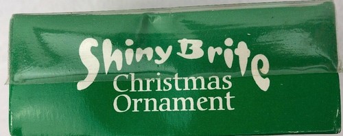Lot 2: VTG Shiny Brite Christmas Ornament Stocking Teddy Bear Red/Green/Gold NOS - Picture 5 of 6
