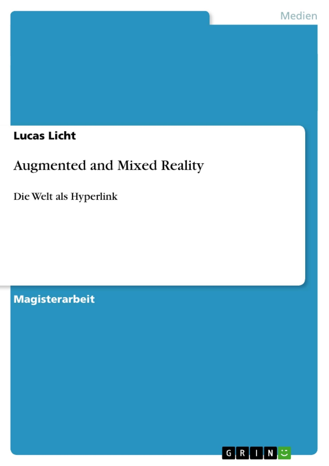 Thumbnail - Lucas Licht | Augmented And Mixed Reality | Taschenbuch | Deutsch