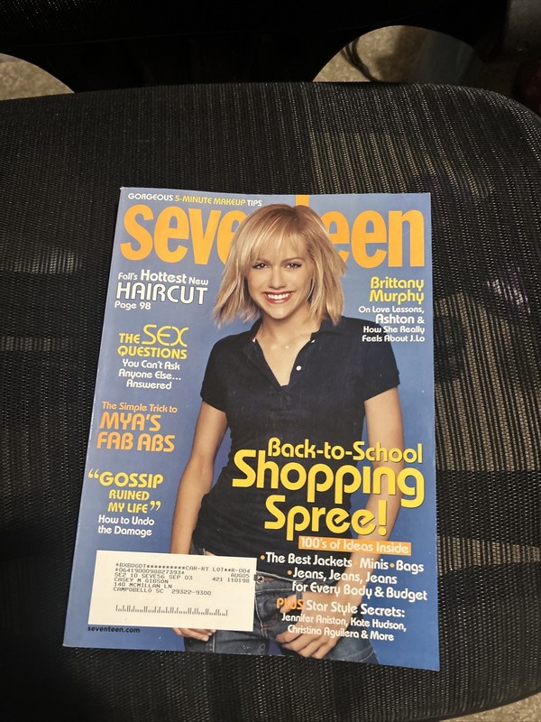 Brittany Murphy cover Seventeen Magazine September 2003