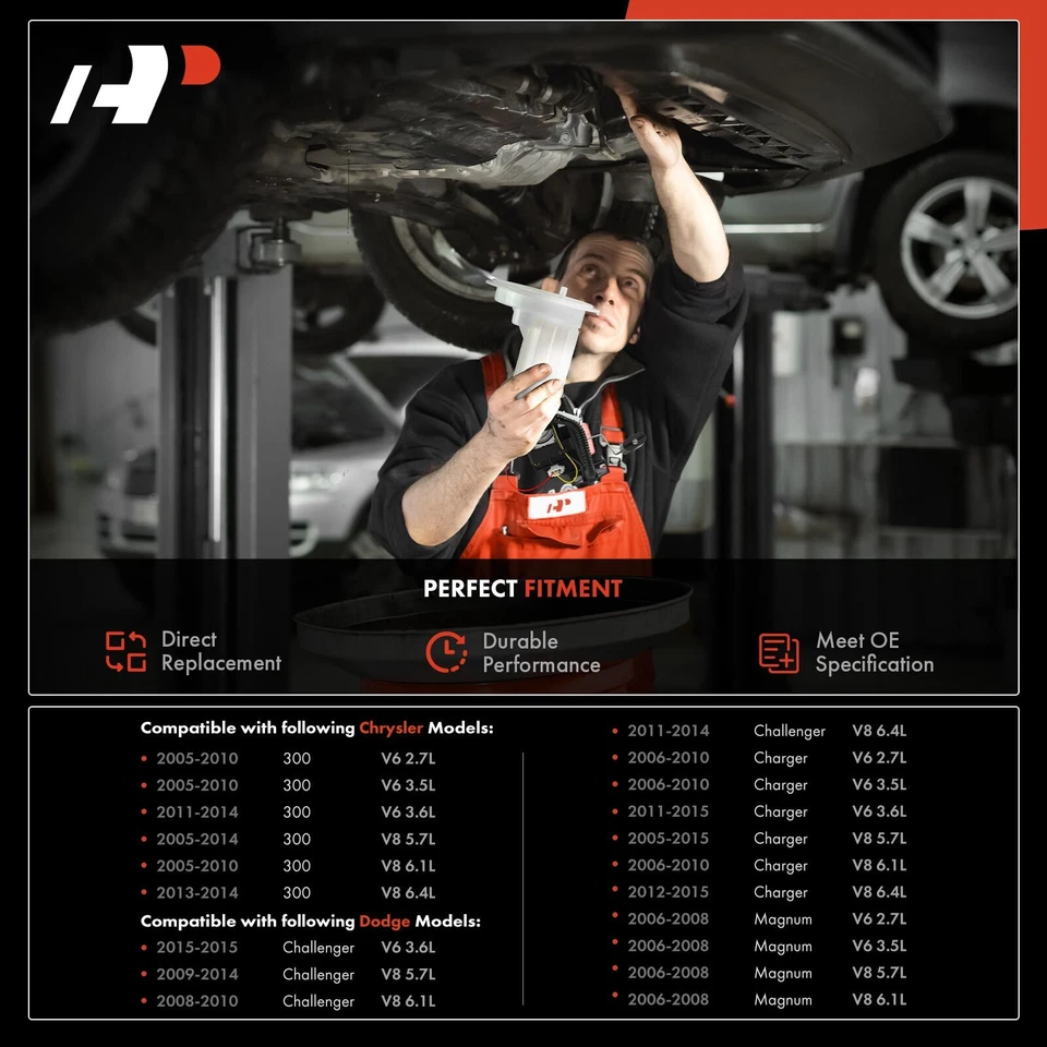 Filtro de combustible con unidad de envío para Chrysler 300 Dodge Challenger Charger Magnum Foto 2 de 4