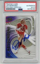 JOE MONTANA SIGNED AUTO 2020 PANINI ILLUSIONS ASTOUNDING CARD 49ERS RARE PSA/DNA