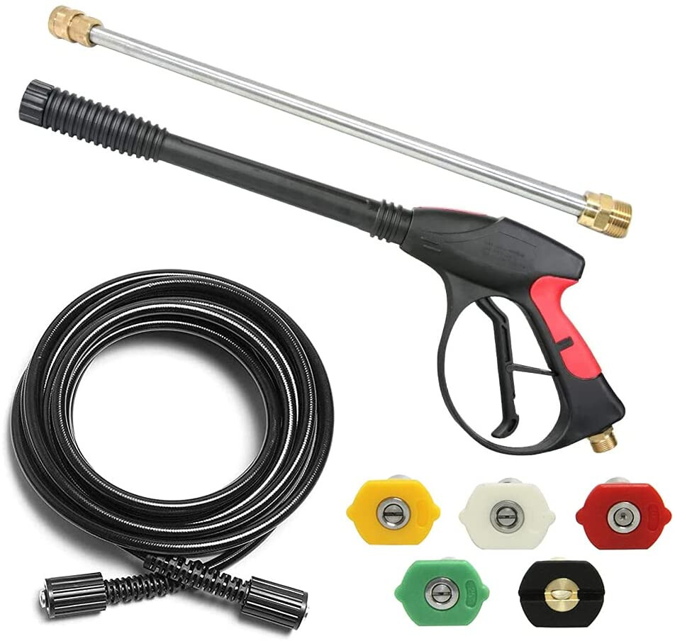 SPRAY GUN, 1 x WAND & HOSE KIT (M22) fits Troy Bilt & Generac Pressure Washers
