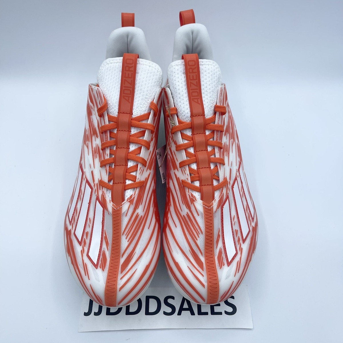 Adidas Adizero White Team Orange Football Cleats GZ6913 Men’s Size 12.5 NWT Adidas Adizero White Team Orange Football Cleats GZ6913  main image 2