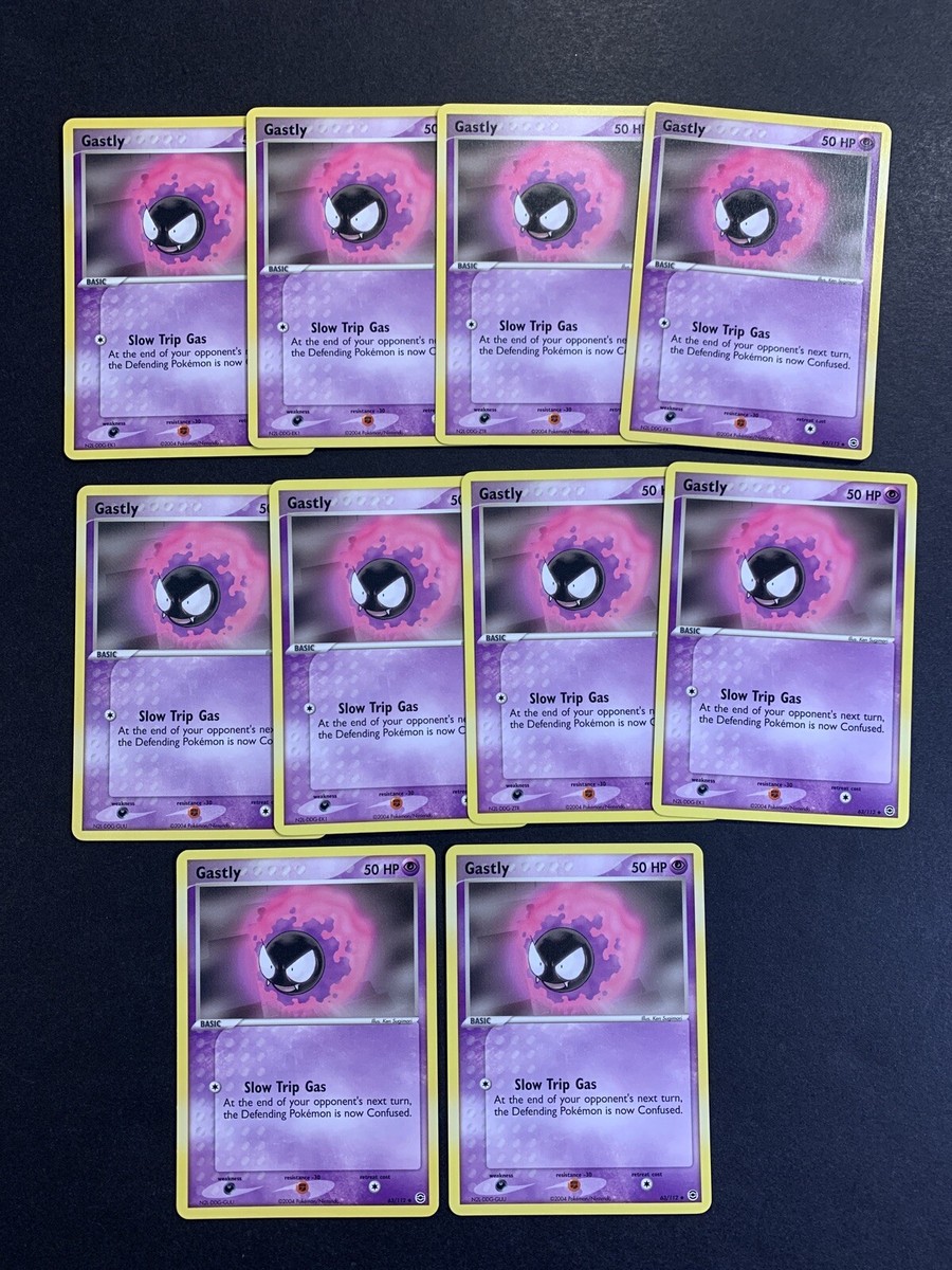 1x Gastly - 63/112 - Uncommon Rarity Misprint (Ex Fire Red & Leaf