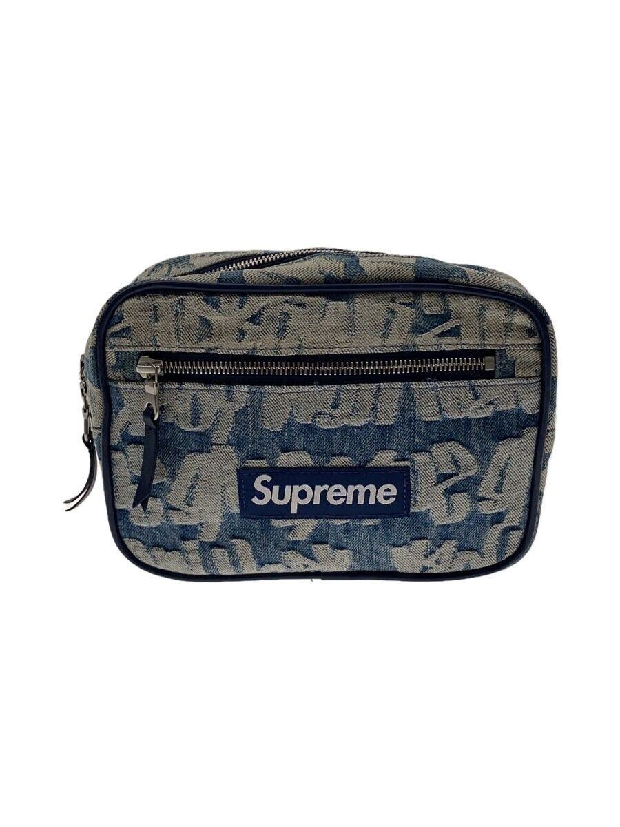 Supreme Waist Bag 22SS Fat Tip Jacquard Denim Cotton Used | eBay