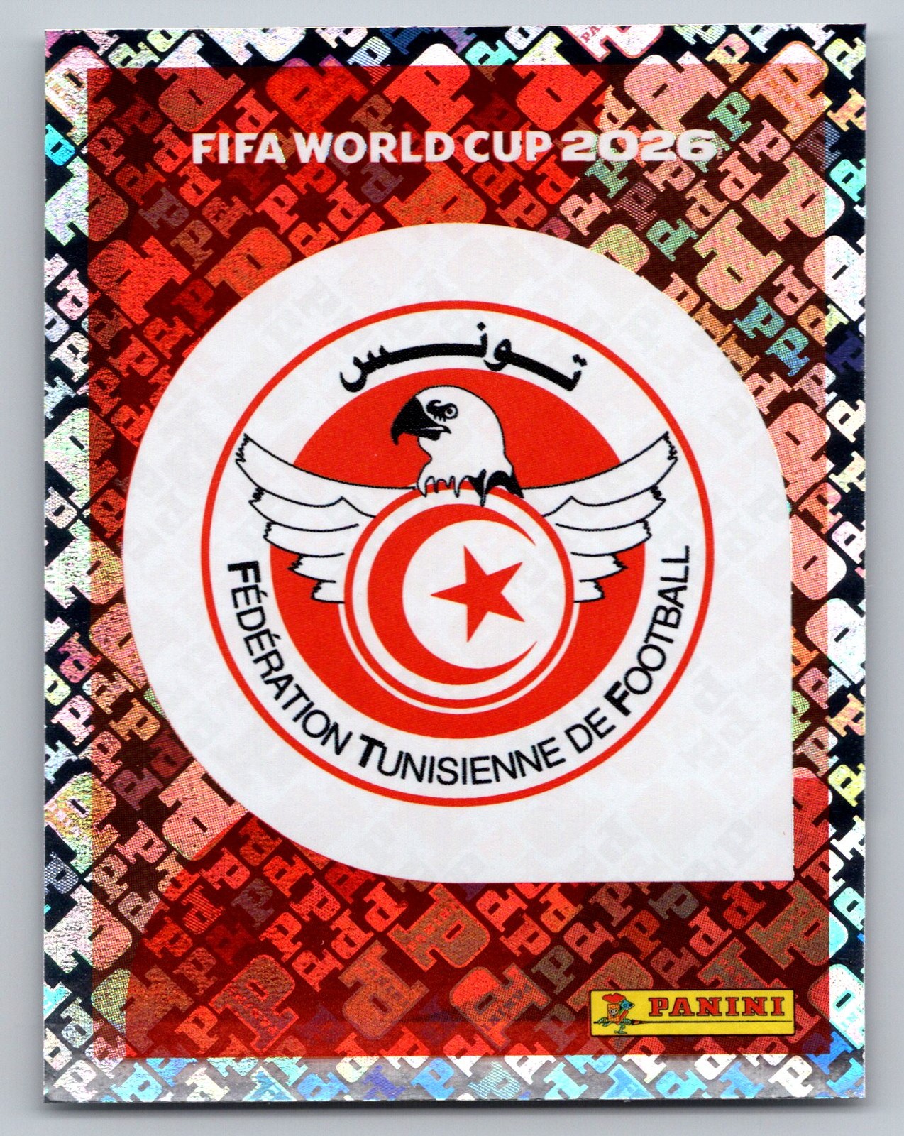 2026 Panini FIFA World Cup Stickers #TUN1 Emblem FOIL