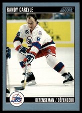 1992-93 Score Canadian Randy Carlyle Winnipeg Jets #167