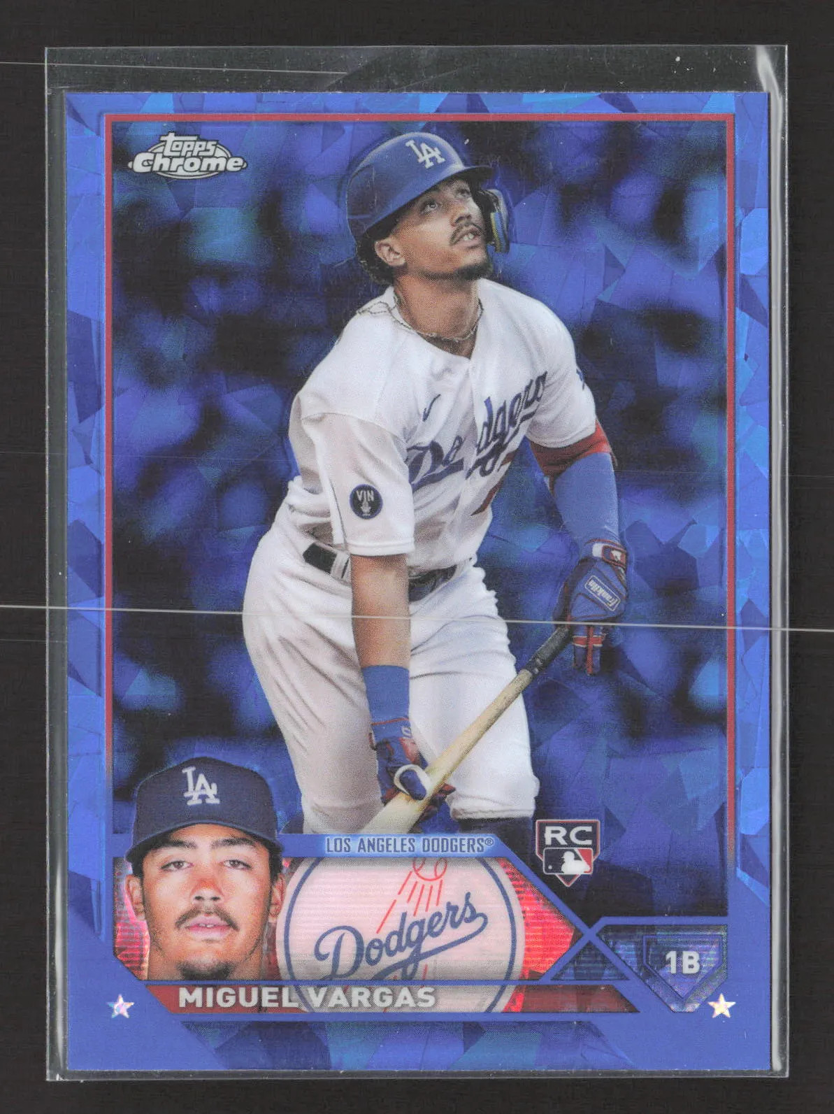 2023 Topps Chrome Sapphire Edition Miguel Vargas #163 Blue RC