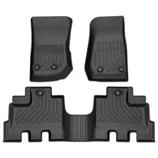 All Weather Floor Mats Liner For 2014-2017 Jeep Wrangler Unlimited 4-Door