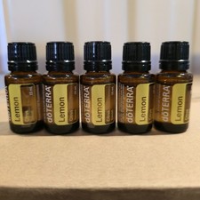 doTERRA Lemon Essential Oil 15 mL 5 Bottles Expiration 2029-05